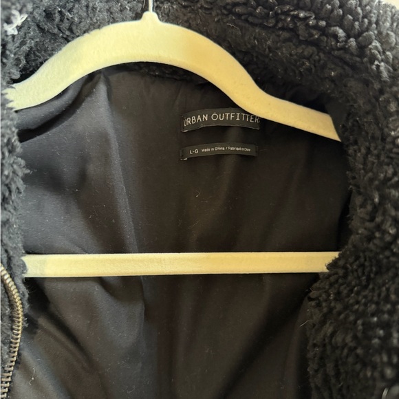 Black Sherpa Zip-Up Jacket - Picture 2 of 3